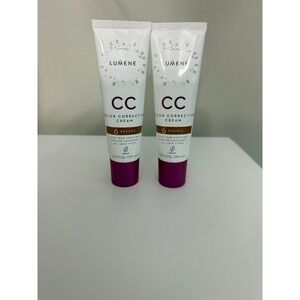 Lumene CC‎ Color Correcting Cream 6 Bronze 1.0oz 2-Pack Medium Coverage NWT